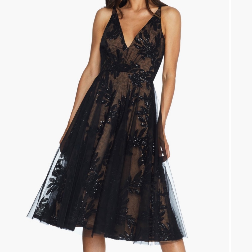 Dress the Population Courtney Sequin Lace Cocktail Dress